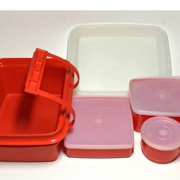 Tupperware Red Food Storage Set - Picture 8 of 8